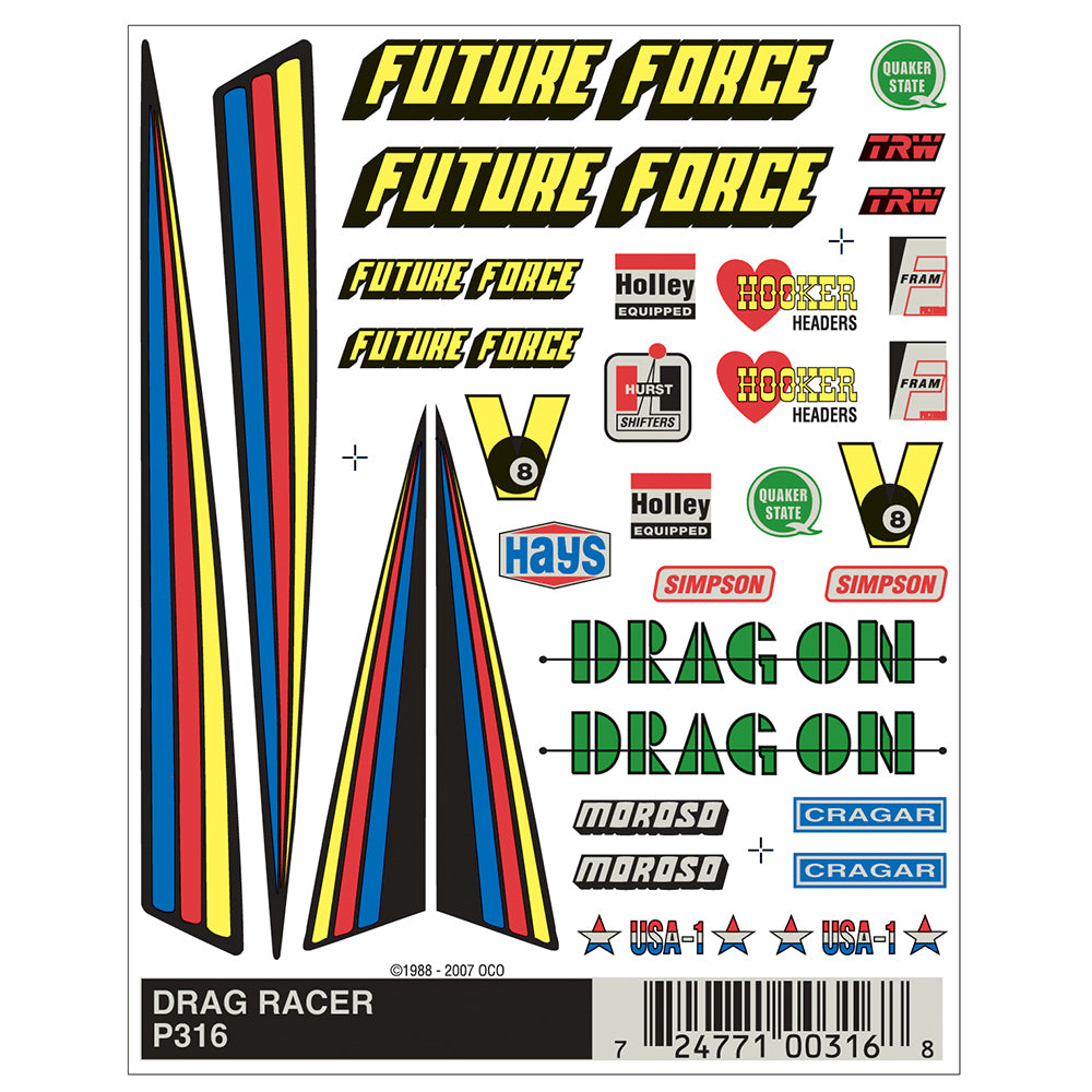 Drag Racer Dry Transfer