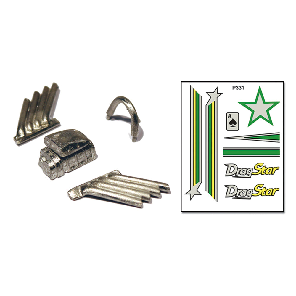Drag Star Custom Parts with Decals