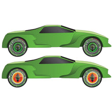 Load image into Gallery viewer, Green Snake Wheel Flare‚® Rub-on Decals - Bachmann -WP4064
