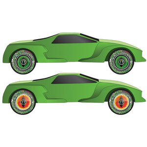 Green Snake Wheel Flare‚® Rub-on Decals - Bachmann -WP4064