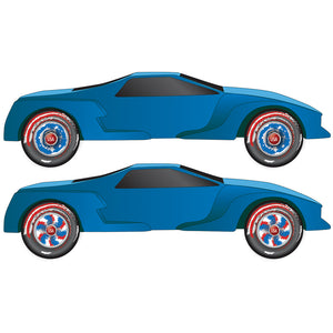 Pride Wheel Flare‚® Rub-on Decals - Bachmann -WP4066