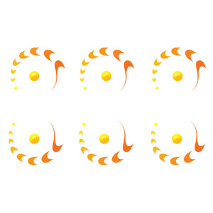 Juiced Wheel Flare‚® Rub-on Decals - Bachmann -WP4068