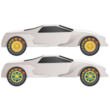 Load image into Gallery viewer, Juiced Wheel Flare‚® Rub-on Decals - Bachmann -WP4068
