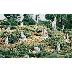 Broken Stumps (x14) - Bachmann -WS32