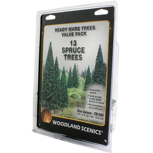 4"-6" Ready Made Blue Spruce Value Pack (13/Pk) - Bachmann -WTR1588