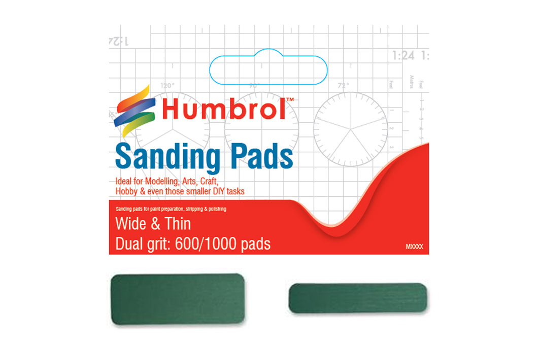Humbrol Sanding Pads 600/1000 pads - ag9166