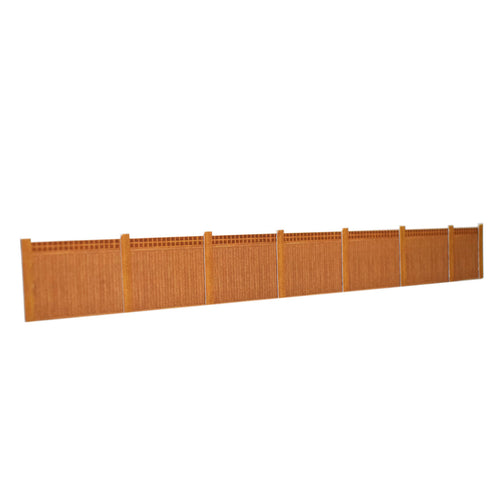 Wooden Fencing Brown with Trellis Top Card Kit