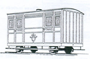 Festiniog Railway 4 Wheel Ashbury 3rd Class Coach Kit