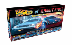 Scalextric 1980s TV - Back to the Future vs Knight Rider Race Set - C1431M - New for 2022