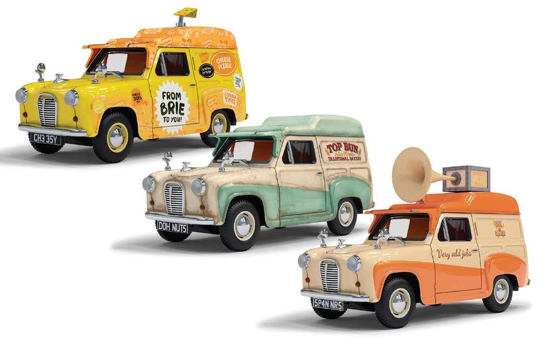 Corgi Wallace & Gromit Austin A35 Van Collection - Cheese Please!, Top Bun, Spick & Spanmobile Corgi CC80505
