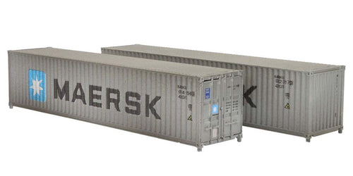 40ft Container Set (2) Maersk MRKU Weathered