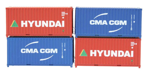 20ft Container Set (4) Hyundai/CMA CGM