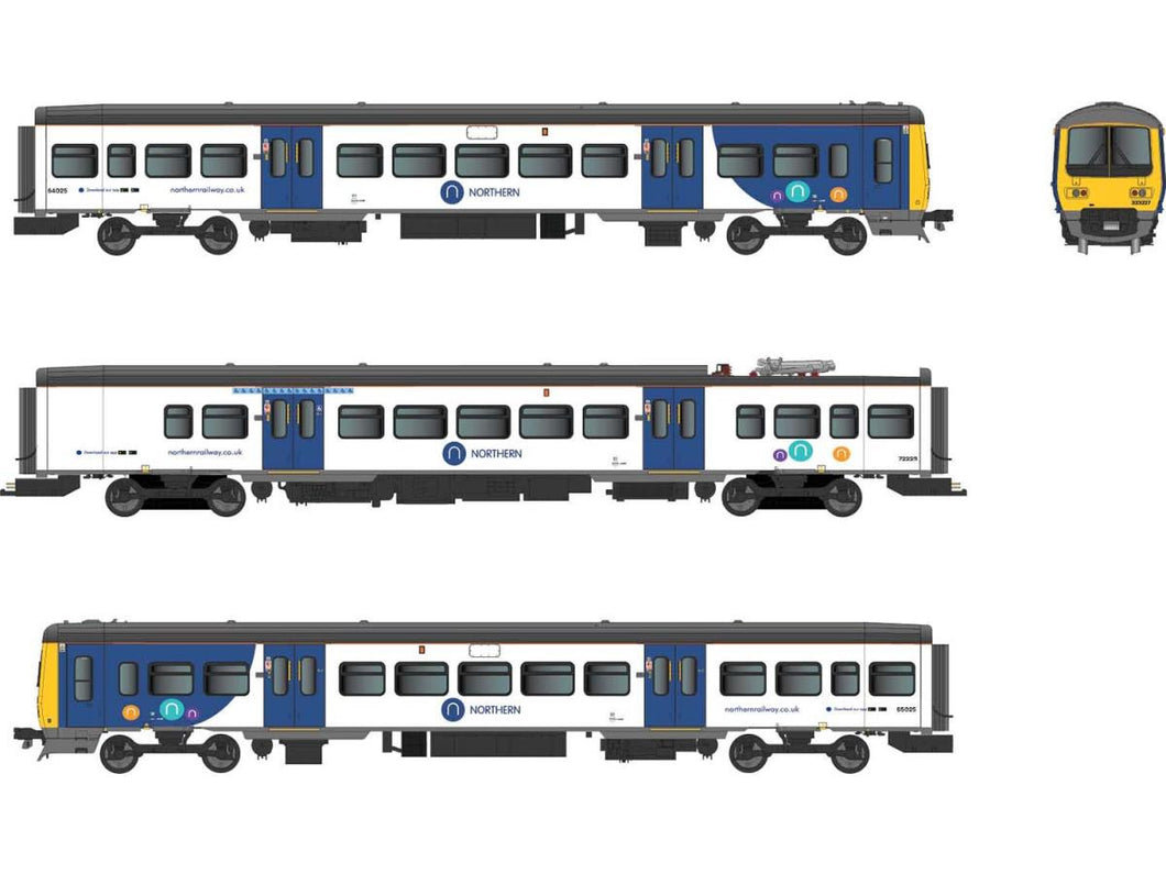 *Class 323 225 3 Car EMU Northern (DCC-Fitted)