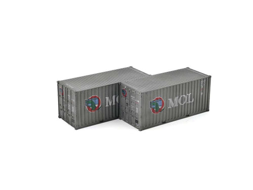20ft Container Pack (2) Mitsui Lines Weathered
