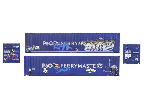 *45ft Hi-Cube Container Pack (2) P&O Ferrymasters Graffiti