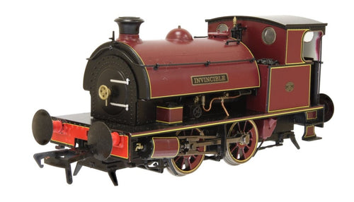 *HL 0-4-0 'Invincible' Maroon Lined Straw (DCC-Sound)