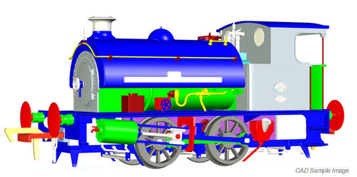 *HL 0-4-0 'Spider' Black Park Colliery Green (DCC-Sound)