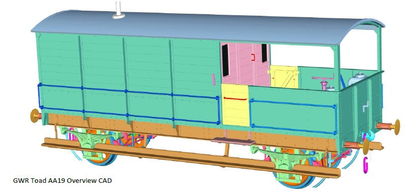 *Toad 20t Brake Van (Diagram AA20) GWR Grey W68673