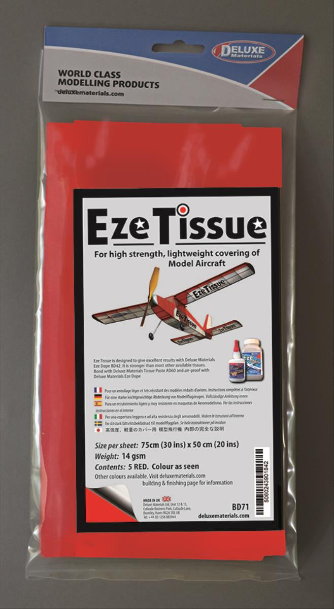 Eze Tissue Red (5) - Deluxe Materials - BD-71