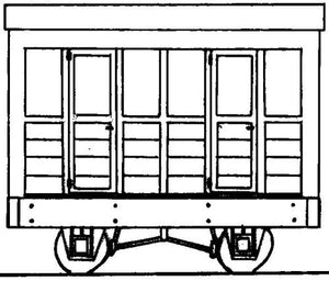 Freelance Planked 2 Compartment 4 Wheel Coach Kit