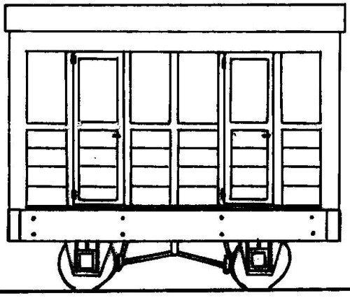 Freelance Planked 2 Compartment 4 Wheel Coach Kit