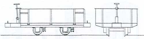 Festiniog Railway 4 Whl Hudson Steel Bodied Open Wagon Kit