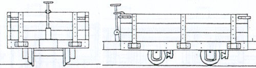 Hudson 4 Wheel Wooden Bodied Three Plank Open Wagon Kit