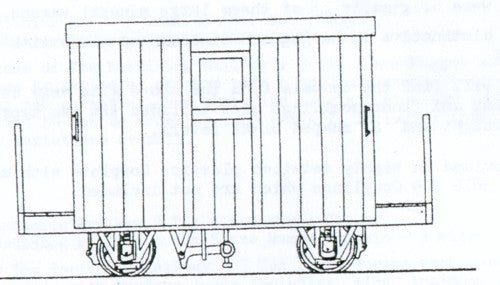 Festiniog Railway 4 Wheel Brake Van 2 Balcony Kit