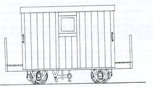 Festiniog Railway 4 Wheel Brake Van 2 Balcony Kit