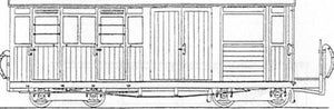 Festiniog Railway Bogie Luggage Brake/3rd Coach No.10 Kit