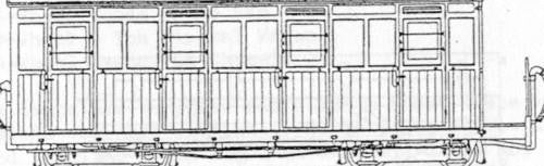 Festiniog Style 4 Compartment Planked Comp. Bogie Coach Kit