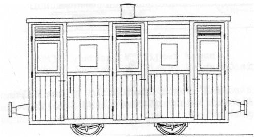 Festiniog and Blaenau Style Planked 4 Wheel 3rd Coach Kit