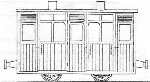 Festiniog Blaenau Style Planked 4 Wheel 1st/2nd Coach Kit