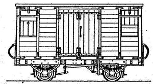 Tralee and Dingle Railway Covered Cattle and Goods Van Kit