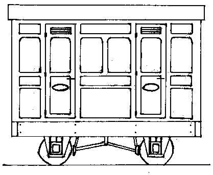 Freelance Panelled 4 Wheel 1st 2 Compartment Coach Kit