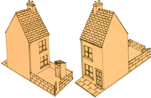 Stucco Terraced House Kits (6)