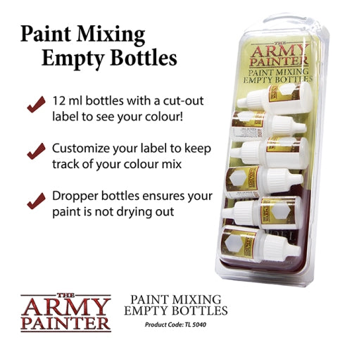 TL5040 PAINT MIXING EMPTY BOTTLES Army Painter