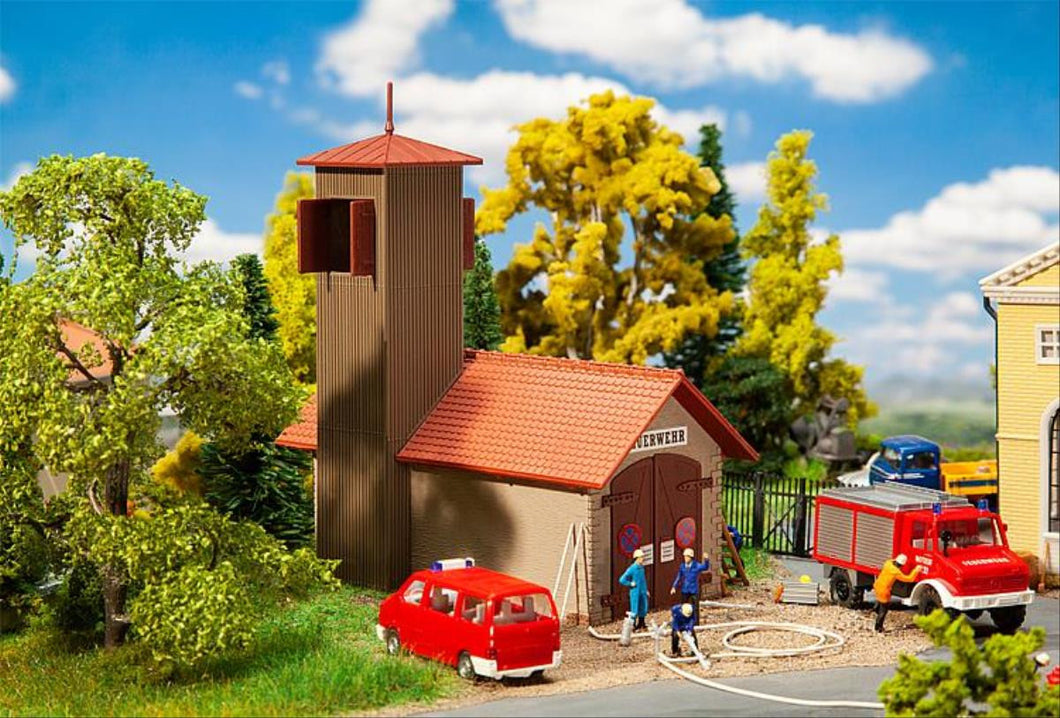 Fire Station Vehicle House Hobby Kit