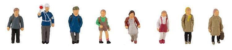 PRE ORDER - Schoolchildren (8) Figure Set