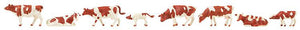 Cows Brown/White (8) Figure Set