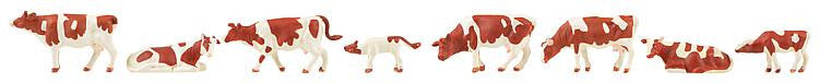 Cows Brown/White (8) Figure Set