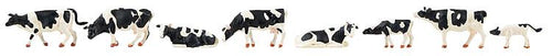 Cows Black/White (8) Figure Set