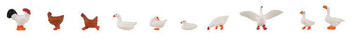 PRE ORDER - Chickens/Ducks/Geese (10) Figure Set