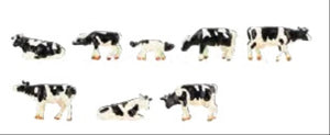 PRE ORDER - Black & White Cows (8) Figure Set