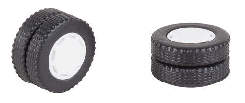 Car System Two Wheels Twin Tyres/Rims for Electric Bus