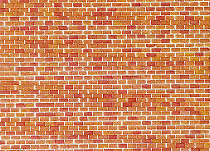 Red Brick Wall Card 250x125mm