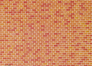 Red Brick Wall Card 250x125mm