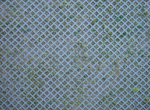 Diamond Perforated Bricks with Grass Wall Card 250x125mm