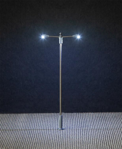 PRE ORDER - LED Double Arm Pole-Style Street Lamp 93mm (3)