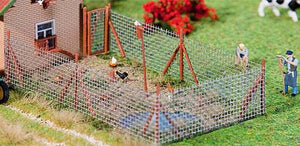 Wire Mesh Fence with Wooden Poles Kit 340mm III